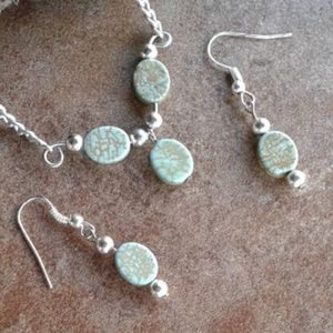Turquoise Necklace and Earrings
